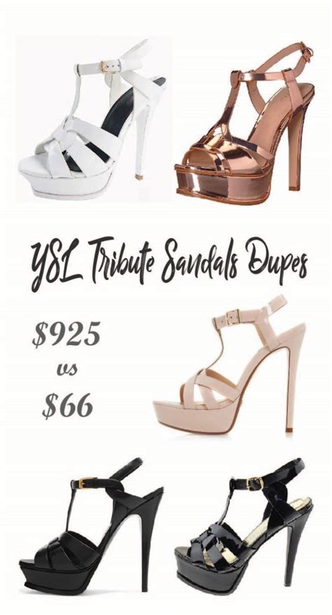 ysl dupe sandals|ysl dupe tribute heels.